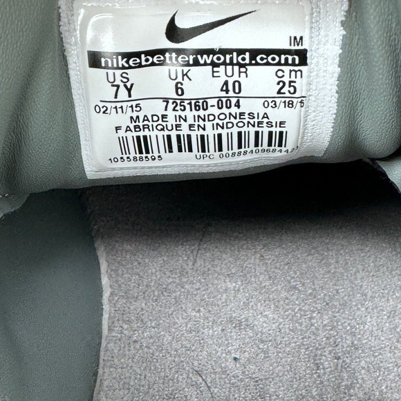 Nike KD Vulc 2 GS Sneaker Shoes Lace Up 725160-004 Grey Barely Green Size 7Y - Picture 9 of 9